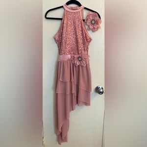 Weissman Pink lyrical costume size adult medium